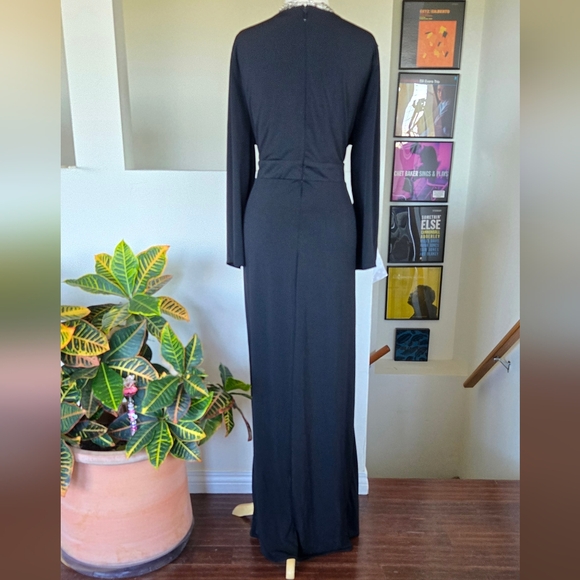 Torrid Studio Knit Hi-Lo Maxi Black Ruched Longsleeve Dress Size 2X - Picture 11 of 16